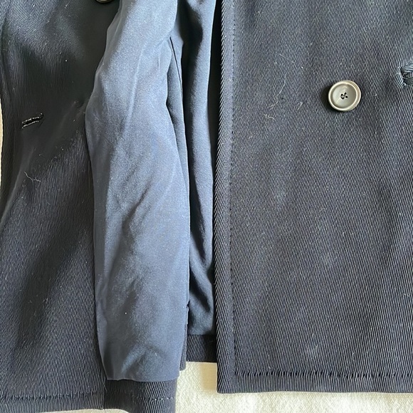 diane Von Furstenberg Long Wool Blend Double Ante Blazer Size 2 - Picture 9 of 12